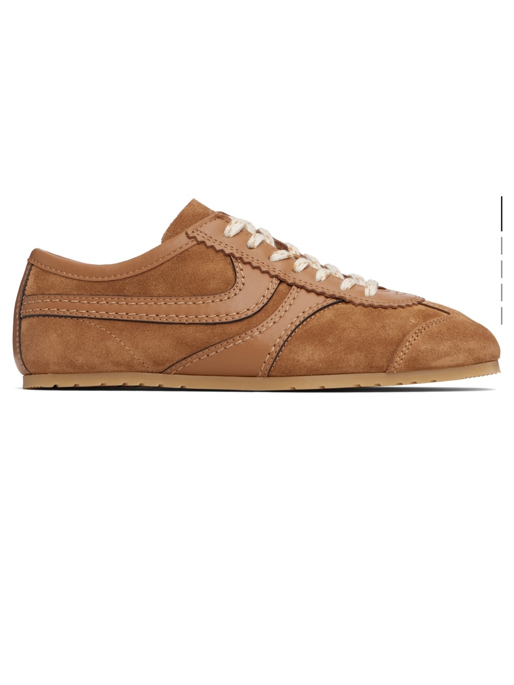 DRIES VAN NOTEN Tan Suede Sneakers